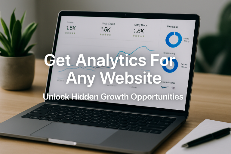 get analytics for any website